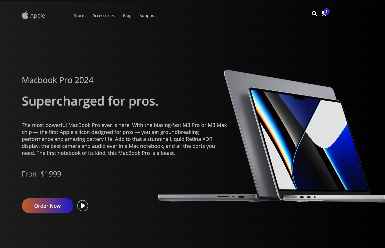 Apple MacBook Pro Website
