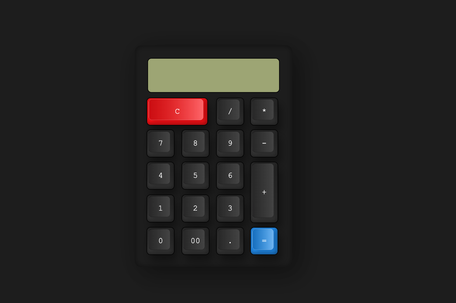 Calculator HTML & CSS Only