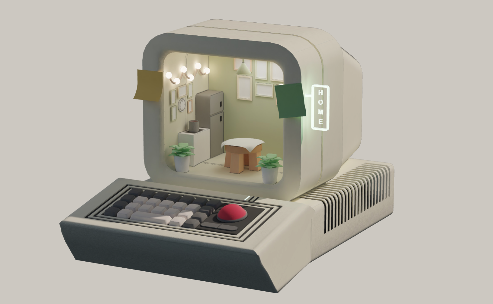 computer diorama